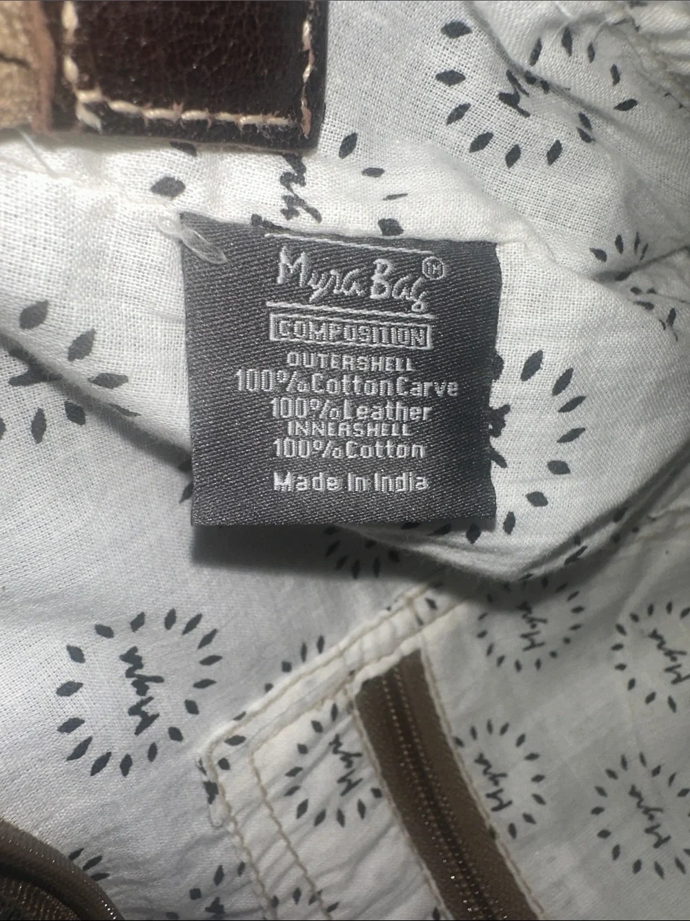 Myra Bag Bling Canvas & Hairon Shoulder Crossbody Bag